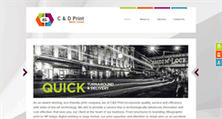 Desktop Screenshot of canddprint.com