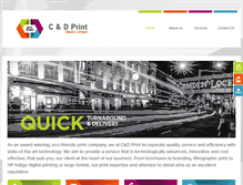 Tablet Screenshot of canddprint.com